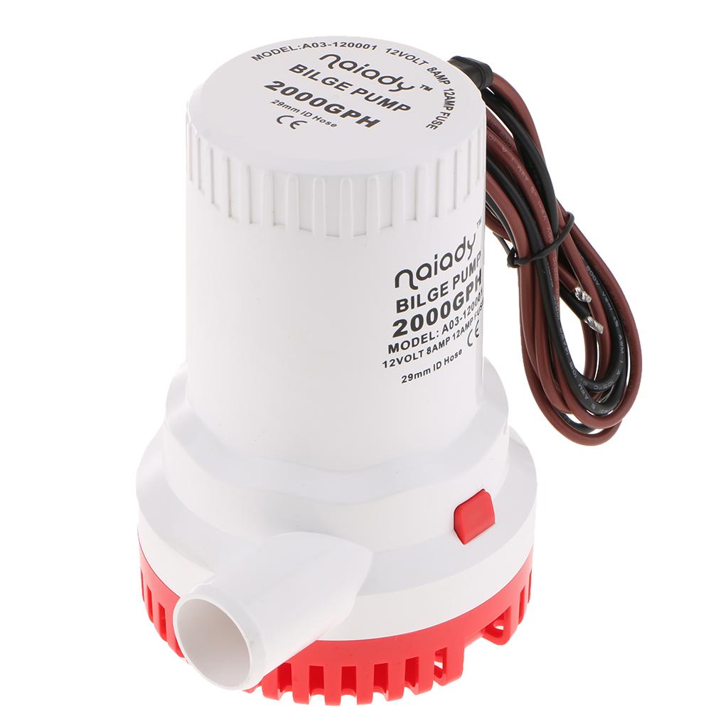 Fishing Boat Bilge Pump - Pompa Bilge Submersible 12V 2000GPH Pompa