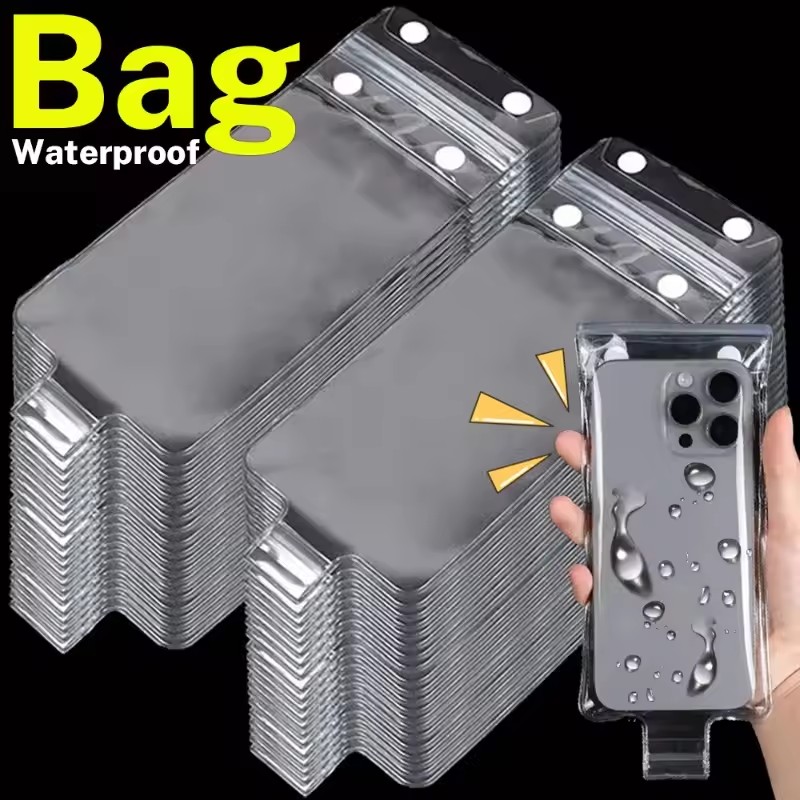 Fishing Boat Cover - 1-10PCS Sarung Ponsel Transparan Tahan Air