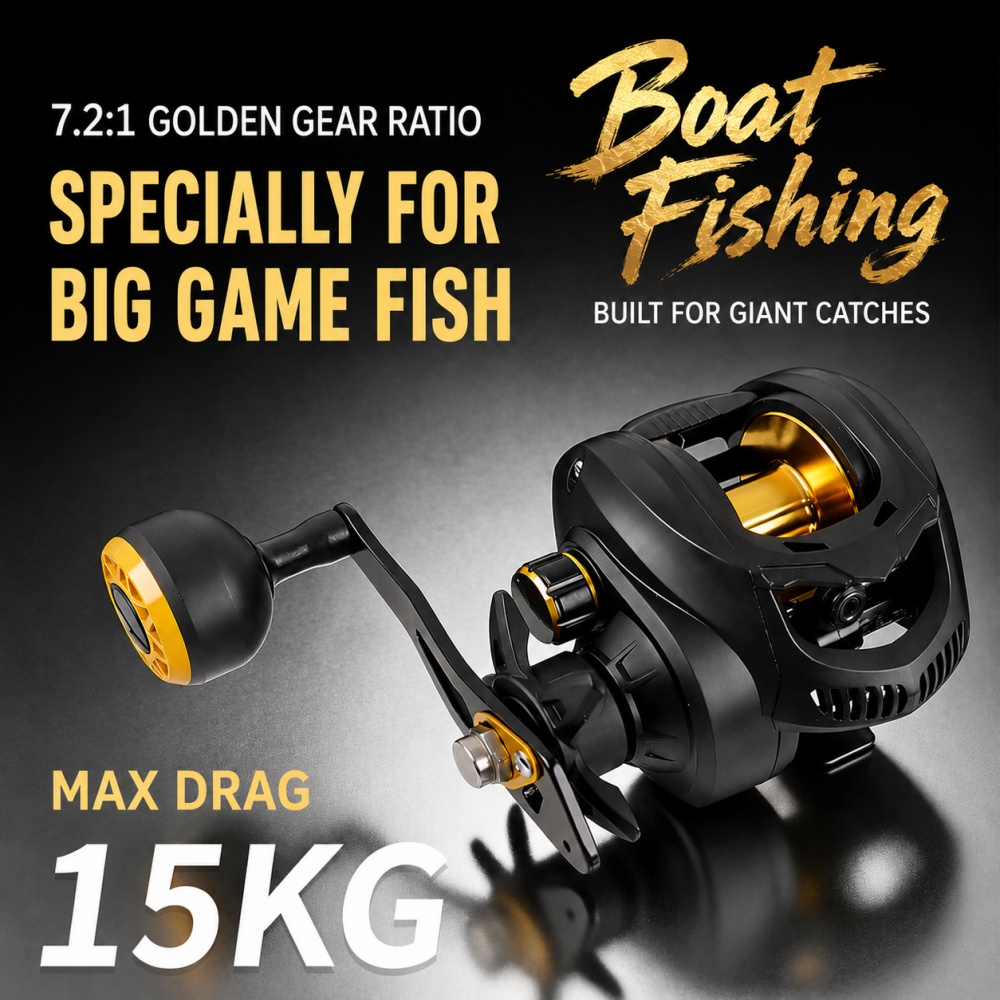 Reel Baitcasting Heavy Duty 7. - Fishing Boat Steering Wheel ulasan dan harga