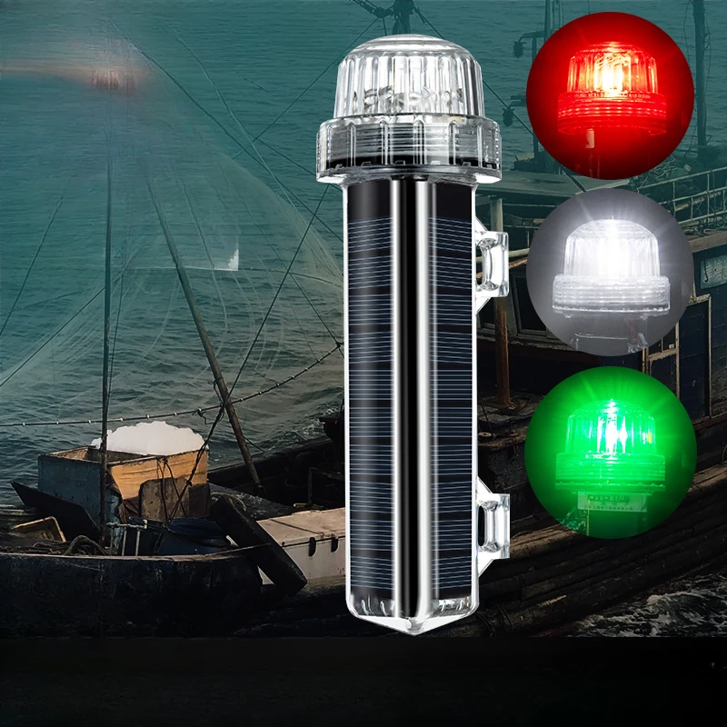 Lampu Sinyal Laut Surya Lampu  - Fishing Boat Navigation Light ulasan dan harga