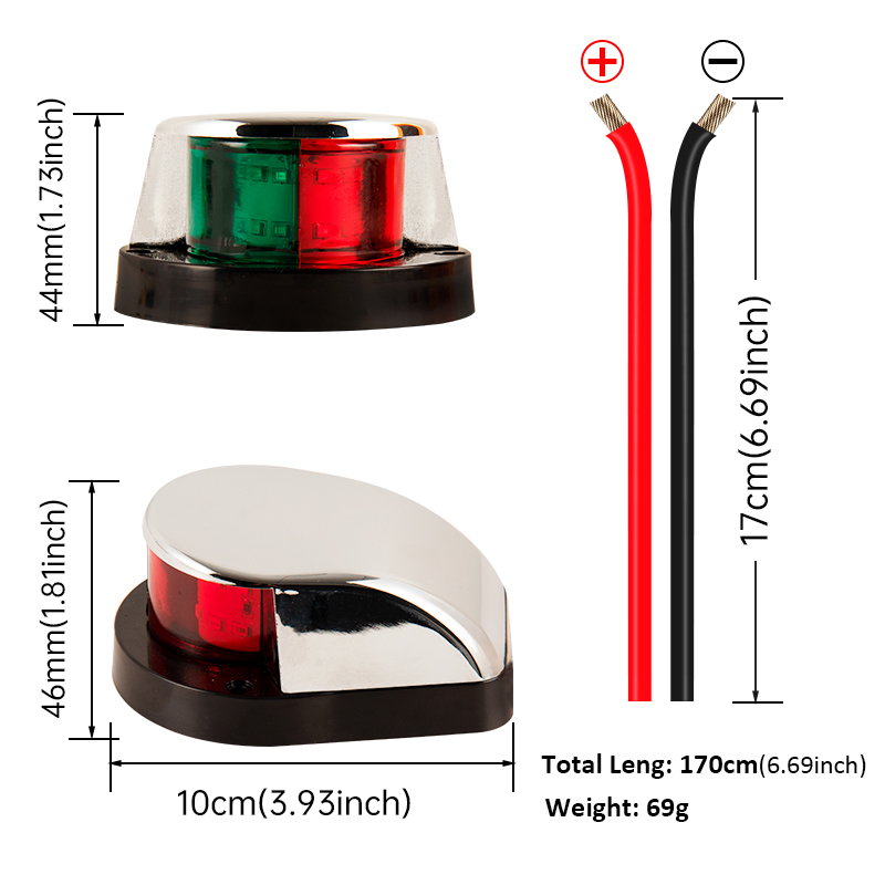Lampu Navigasi Laut LED 12V Du - Fishing Boat Navigation Light ulasan dan harga