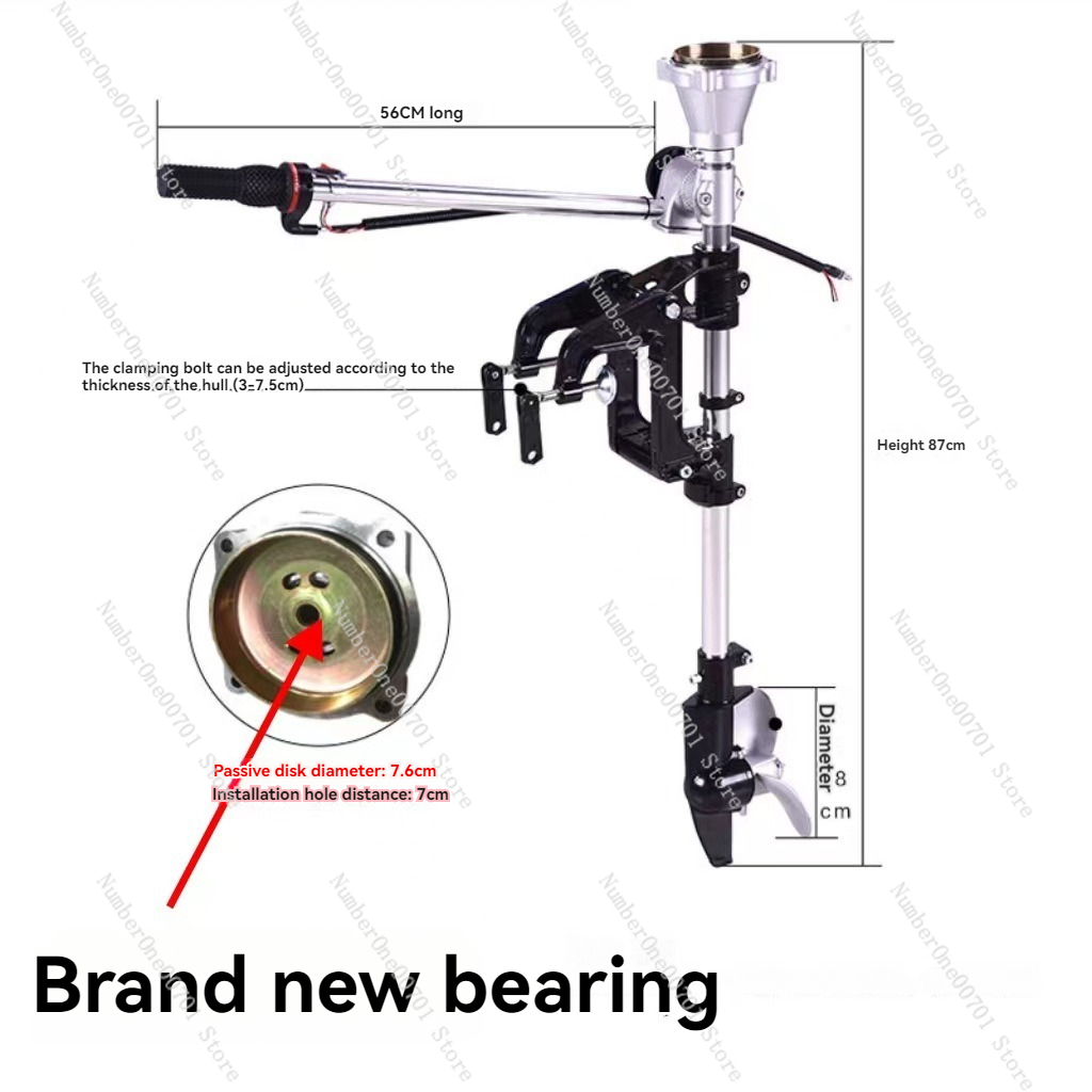 Propeler Motor Tempel, Braket  - Fishing Boat Outboard Motor ulasan dan harga